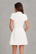 Women’s Tweed Mini Dress with Bubble Skirt - Craw Leigh