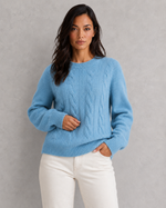 Women’s Relaxed Fit Knitted Jumper - Soft Crew Neck Casual Knitwear