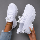 Women's ultra comfortable casual walking trainers in a lightweight design with cushioned sole, breathable construction and non-slip rubber outsole for everyday wear, commuting, shopping and travel.