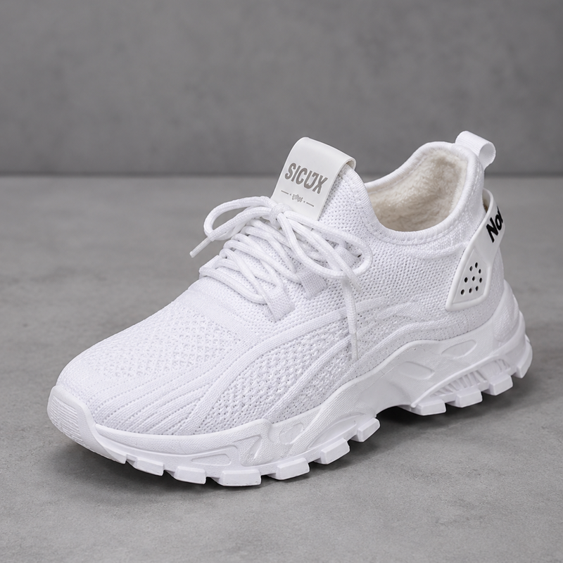 Women's ultra comfortable casual walking trainers in a lightweight design with cushioned sole, breathable construction and non-slip rubber outsole for everyday wear, commuting, shopping and travel.
