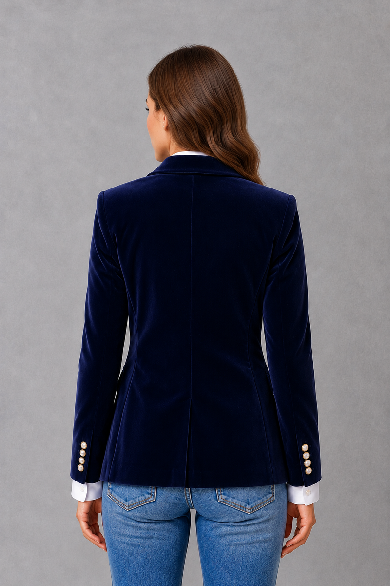 Women’s Velvet Blazer Jacket | Elegant Autumn Layer