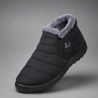 Women's waterproof faux fur-lined ankle snow boots with a quilted upper, lightweight slip-on design, round toe and durable non-slip sole, providing warm, comfortable and weather-resistant winter footwear for everyday outdoor wear.