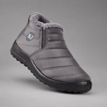 Women's waterproof faux fur-lined ankle snow boots with a quilted upper, lightweight slip-on design, round toe and durable non-slip sole, providing warm, comfortable and weather-resistant winter footwear for everyday outdoor wear.
