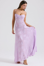 Women’s Velvet Floral Maxi Gown with Corset Bodice for Evening & Formal Wear