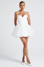 Women’s Corset Mini Dress with Tulle Skirt for Parties & Special Occasions