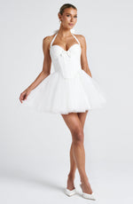 Women’s Corset Mini Dress with Tulle Skirt for Parties & Special Occasions