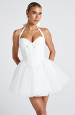 Women’s Corset Mini Dress with Tulle Skirt for Parties & Special Occasions