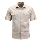 Men’s cargo pocket outdoor shirt with durable fabric and relaxed fit