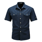 Men’s cargo pocket outdoor shirt with durable fabric and relaxed fit