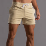 Men’s striped cotton blend shorts with relaxed fit for casual wear