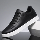 Men’s leather low top sneakers casual everyday footwear