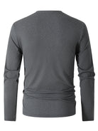 Gray long-sleeve shirt on a white background