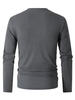Gray long-sleeve shirt on a white background