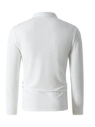 White ribbed sweater on a white background