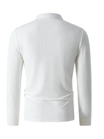White ribbed sweater on a white background
