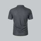 Gray polo shirt on a gray background