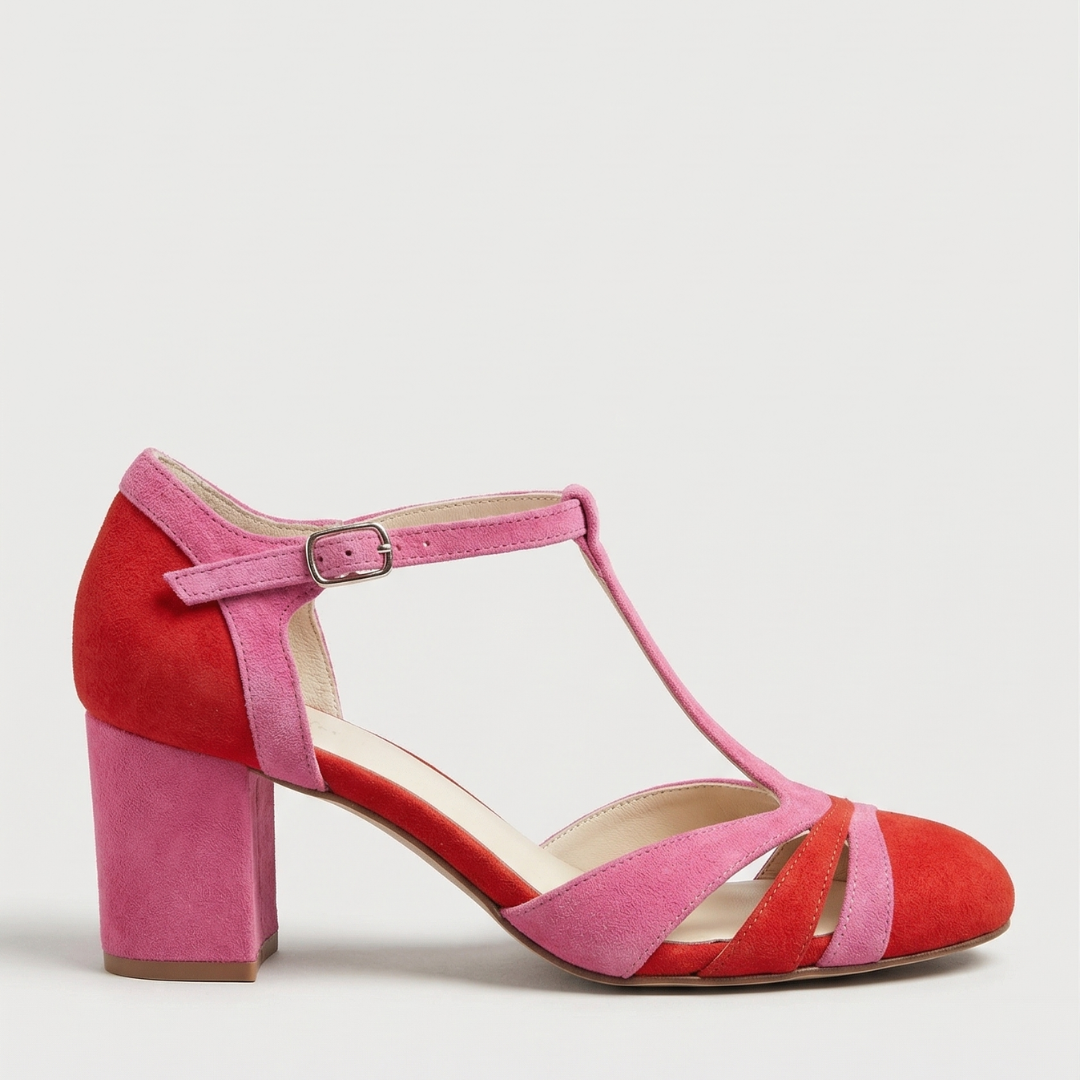 Women’s ankle strap heels with comfortable fit and cushioned sole