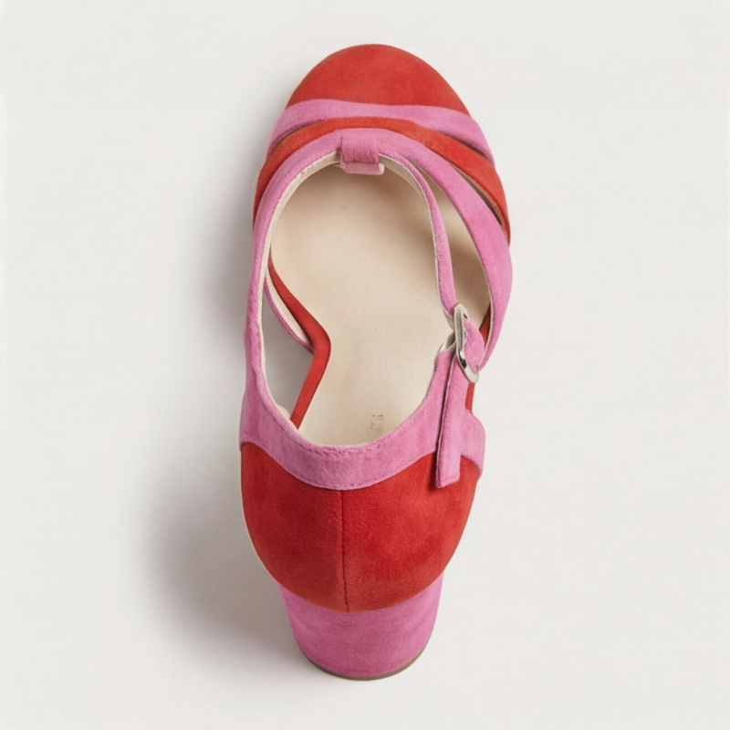 Women’s ankle strap heels with comfortable fit and cushioned sole