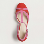 Women’s ankle strap heels with comfortable fit and cushioned sole
