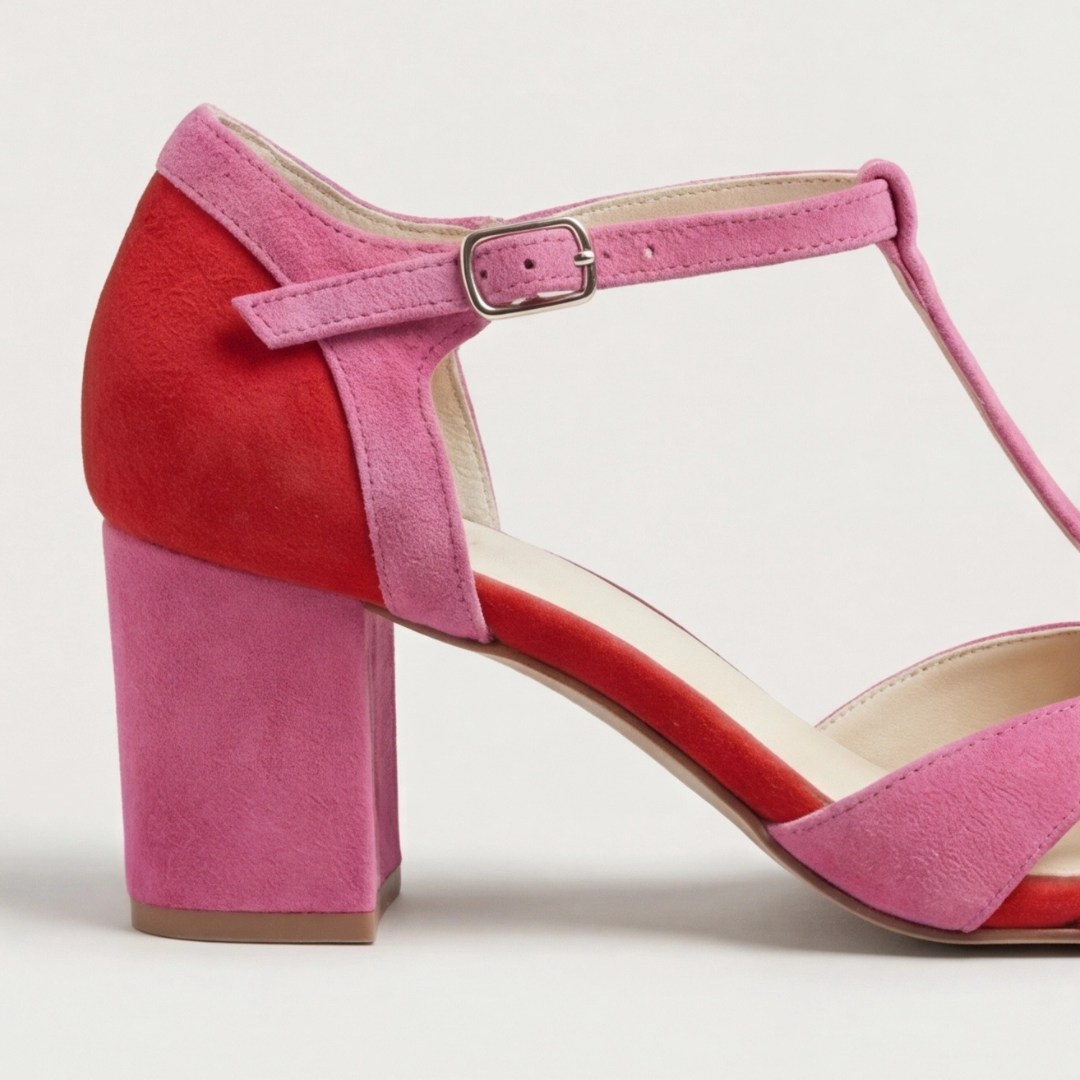 Women’s ankle strap heels with comfortable fit and cushioned sole