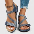 Women’s open toe comfort sandals with arch support and cushioned sole