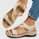 Women’s open toe comfort sandals with arch support and cushioned sole
