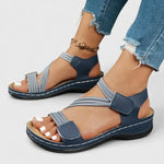 Women’s open toe comfort sandals with arch support and cushioned sole