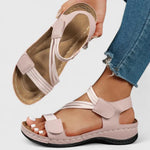 Women’s open toe comfort sandals with arch support and cushioned sole