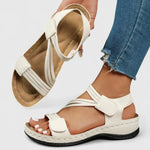 Women’s open toe comfort sandals with arch support and cushioned sole