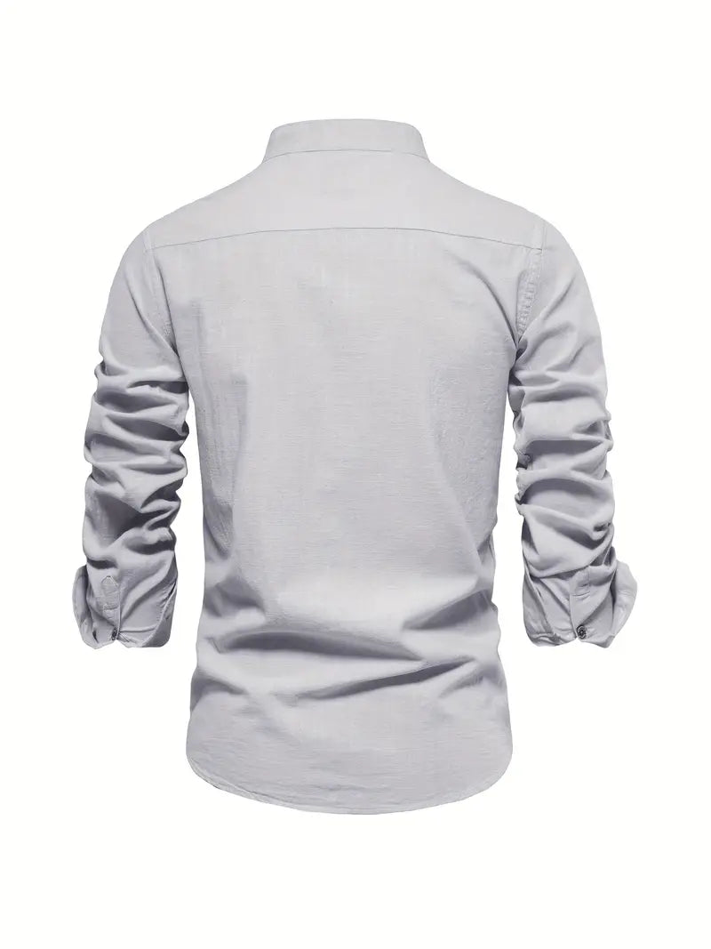 Light gray shirt on a white background