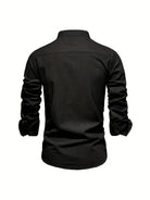 Black shirt on a white background