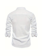White long-sleeve shirt on a white background
