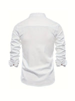 White long-sleeve shirt on a white background