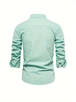 Light green shirt on a white background
