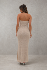 Women’s Cut-Out Maxi Dress with Side Slit for Evening & Special Occasion Wear