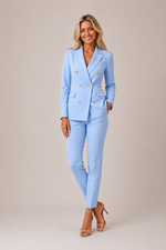 Women’s Double Breasted Blazer & Tailored Trouser - Two-Piece Set