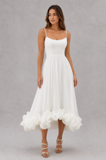 Women’s Flowing Midi Dress with Defined Waist for Everyday & Occasion Wear
