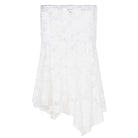 White lace skirt on a white background