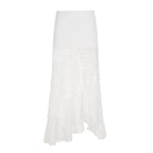 White lace skirt on a white background