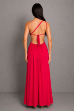 Women’s Maxi Dress with Side Split for Evening & Occasion Wear
