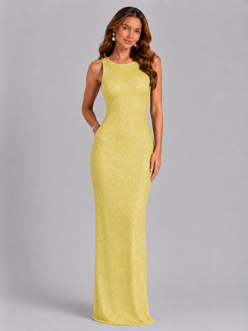 Women's Sequin Maxi Dress – Evening Gown – Craw-leigh
