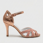 Women’s T-strap low heel sandals with comfortable fit and open design