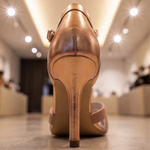 Women’s T-strap low heel sandals with comfortable fit and open design