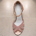 Women’s T-strap low heel sandals with comfortable fit and open design