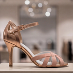 Women’s T-strap low heel sandals with comfortable fit and open design