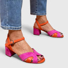 Women’s wedge heel sandals with adjustable ankle strap and cushioned sole