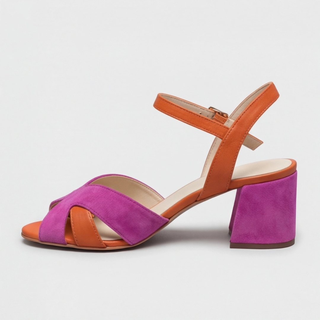 Women’s wedge heel sandals with adjustable ankle strap and cushioned sole