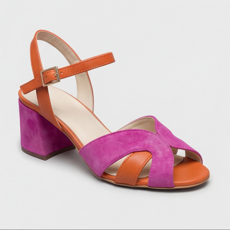 Women’s wedge heel sandals with adjustable ankle strap and cushioned sole