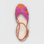 Women’s wedge heel sandals with adjustable ankle strap and cushioned sole